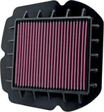K&N High Flow Air Filter For Suzuki SFV 650 2009-2015 - Black Red