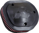 K&N High Flow Air Filter For Indian Chief 111 2014-2020 - Black Red