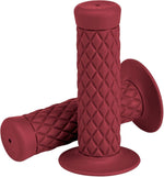 Biltwell Thruster Bar Closed End Grips - Oxblood