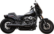 S&S Cycle SuperStreet 2:1 Exhaust System For Harley Davidson FLDE 1750 2018-2020 - Black Ceramic
