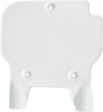 UFO Front Number Board For Kawasaki KX80 1991-1997 - White