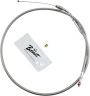 Barnett Stainless Steel Throttle Idle Cable For Harley Davidson FLSTC1340 1996-1999 81.5 cm (32") - Silver
