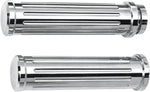 Pro-One Ball-Milled Billet Grips For Harley Davidson FLD 1690 2012-2013 - Chrome