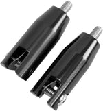 Accutronix Rear Footpegs Mounts For Harley Davidson FLHR 1340 1994-1998 Bolt-On - Black