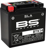 BS Battery SLA AGM Battery For Ducati 1098 2007-2008 - Black