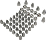 Ciro Engine Bolt Cover Caps For Harley Davidson FLDE 1750 ABS 2018-2020 Spike/Fluted - Chrome