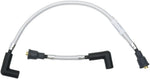 Magnum Shielding Braided Spark Plug Wires For Harley Davidson FL 1200 1977 165 mm (6-1 2") 43 cm (17") - Chrome Silver