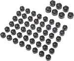 Ciro Engine Bolt Cover Caps For Harley Davidson FLHR 1450 1999-2006 Diamond-Cut/Crown - Black