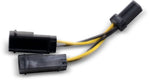 Ciro Fairing Power-Splitting Y-Harness For Harley Davidson FLD 1690 ABS 2014-2016 - Black