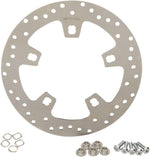 Drag Specialties Custom 11.5" Front Brake Discs For Harley Davidson FLHR 1450 2000-2003 - Chrome Ground