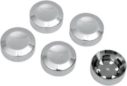 Drag Specialties Rear Pulley Bolt Covers For Harley Davidson FLD 1690 2012-2013 - Chrome
