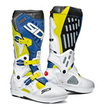 Sidi Atojo SRS Boots White/Blue/Yellow Fluro