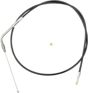LA Choppers Vinyl Braided Handlebar Throttle Cable For Harley Davidson XL1200C 2007-2019 105.5 cm (41-1/2") - Black