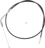 LA Choppers Vinyl Braided Handlebar Throttle Cable For Harley Davidson FLD 1690 2012-2013 95.5 cm (37-1/2") - Black