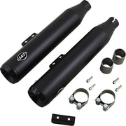 S&S Cycle Grand National 50 State Silencers For Harley Davidson FLFB 1750 2018-2020 - Guardian Black