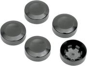 Drag Specialties Rear Pulley Bolt Covers For Harley Davidson FLD 1690 2012-2013 - Black