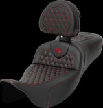 Saddlemen Honeycomb Roadsofa Seat For Harley Davidson FLH 1868 ABS 2021 - Black/Red