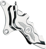 Performance Machine 6 Piston Differential-Bore Caliper For Harley Davidson FLHR 1450 2000-2003 Front Left - Chrome