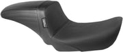 LE Pera Kickflip Seat For Harley Davidson FLD 1690 2012-2013 Basketweave - Black