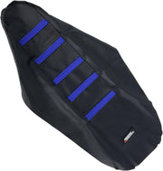 Moose Racing Ribbed Seat Cover For Yamaha YZ250 2003-2005 - Black Cover Blue Ribs