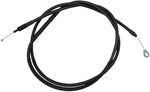 LA Choppers Midnight Braided Clutch Cable For Harley Davidson FLDE 1750 ABS 2018-2020 18" - 20" - Black