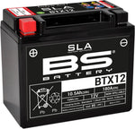 BS Battery SLA AGM Battery For Arctic Cat Textron 250 2X4 2006-2007 - Black