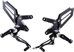 Gilles Adjustable Rearset For Kawasaki Z 900 ABS 2020-2024 - Black/Silver
