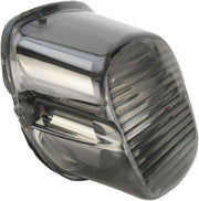 Drag Specialties Laydown Taillight Lens with No Tag Window For Harley Davidson FLD 1690 2012-2013 Rear - Smoke