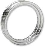 Drag Specialties 16" Chrome Steel SRV Rim For Harley Davidson FL 1200 1970-1972 16x3 - Silver
