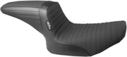 LE Pera Kickflip Seat For Harley Davidson FXLR 1340 1987-1994 Pleated w/Gripp Tape - Black