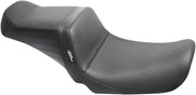 LE Pera Tailwhip Seat For Harley Davidson FLD 1690 2012-2013 Basketweave - Black