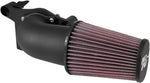 K&N Air Charger Intake Kit For Harley Davidson FLDE 1750 2018-2020 - Black