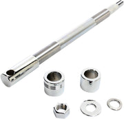 Drag Specialties Front Axle Kit For Harley Davidson FXST 1450 2000-2003 - Chrome Silver