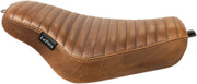 LE Pera Streaker Solo Seat For Harley Davidson XL1200C 2004-2020 Pleated - Brown