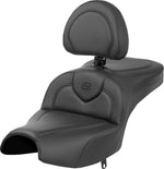 Saddlemen Roadsofa Standard Reach Plain Seat With Backrest For Indian Pursuit 108 2024-2026 - Black