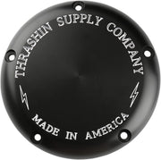 Thrashin Supply Co Classic Derby Cover For Harley Davidson FLD 1690 2012-2013 - Black