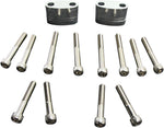 Emgo Aluminium Handlebar Riser Kit 25.4 mm (1") - Polished