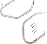 Drag Specialties Low-Profile Saddlebag Guards For Harley Davidson FLHR 1584 - Chrome