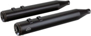 S&S Cycle Grand National Silencers For Harley Davidson FLHR 1450 1999-2003 - Black