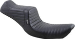 LE Pera Tailwhip Seat For Harley Davidson FXD 1340 1996-1998 Pleated - Black