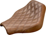 Saddlemen Renegade Lattice Stitch Solo Seat For Harley Davidson FXBB 1750 ABS 2018-2020 - Brown