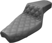 Saddlemen Step Up Seat For Harley Davidson XL1200C 2004-2020 - Black