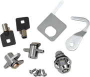 Drag Specialties Saddlebag & Tour Pack Lock Kit For Harley Davidson FLHR 1340 1994-1998 - Chrome