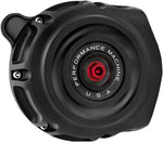 Performance Machine Vintage Air Cleaner For Harley Davidson FLHR 1584 2008 - Black Opsâ¢