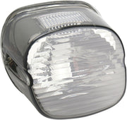 Drag Specialties Laydown Taillight Lens with Top Tag Window For Harley Davidson FLD 1690 2012-2013 Rear - Smoke