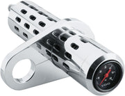 Pro-One Oil Cooler Kit With Temperature Gauge For Harley Davidson FLH 1340 1984-1985 - Chrome