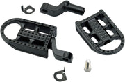 Biltwell Mushman Footpegs For Harley Davidson FXCW 1584 2008-2009 - Black
