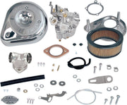 S&S Cycle Super E Carburettor Kit With Manifold For Harley Davidson XL 1200 C 2004-2006 - Chrome