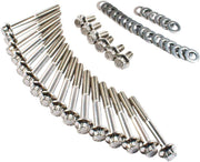 Feuling Parts 12-Point External Primary Transmission Engine Fastener Kit For Harley Davidson XL 1200 C 2004-2019 - Silver