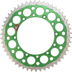 Renthal Twinring Sprocket For Kawasaki KDX250 1983-1994 Rear 50T - Green